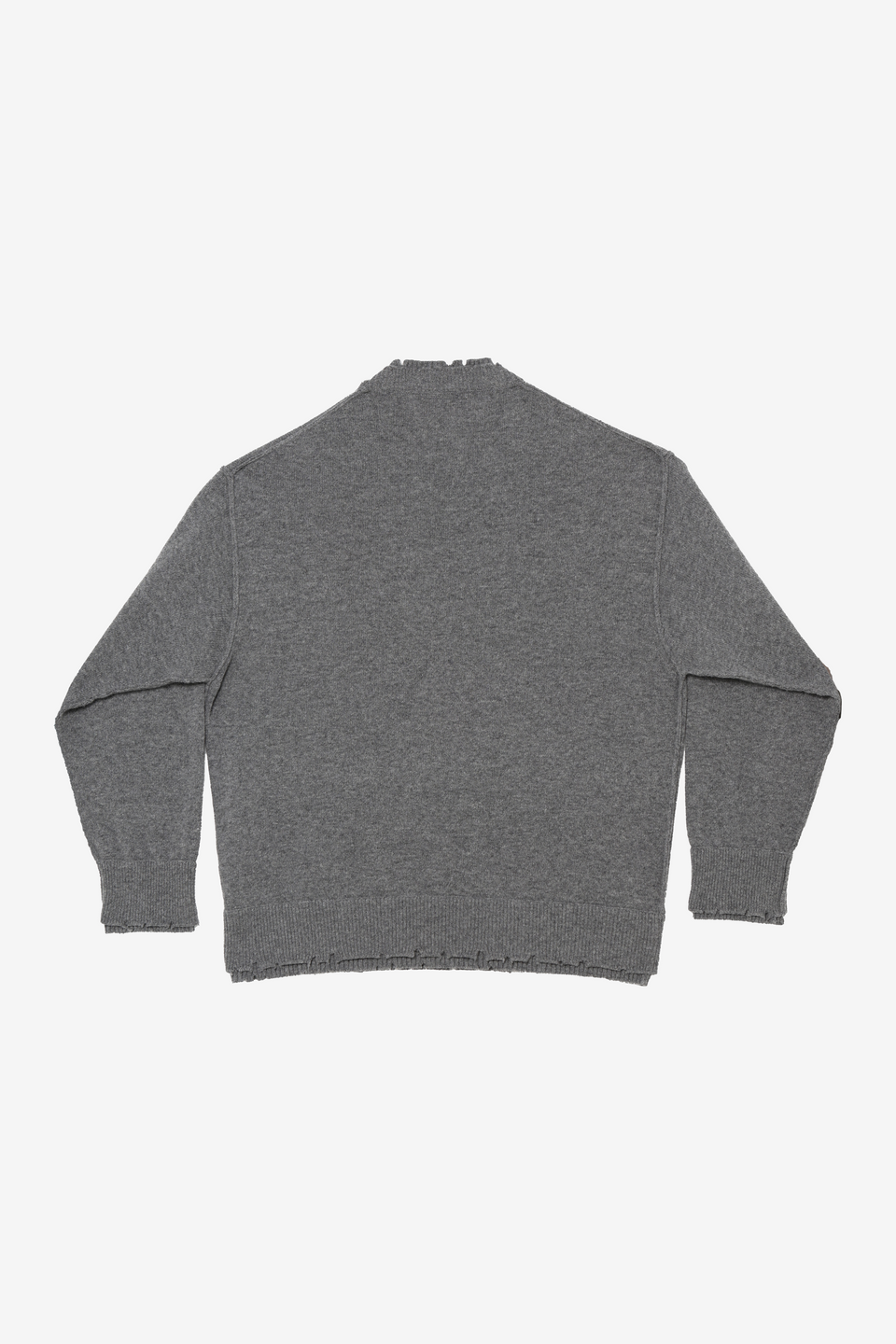 Corset Distressed Cardigan-Grey