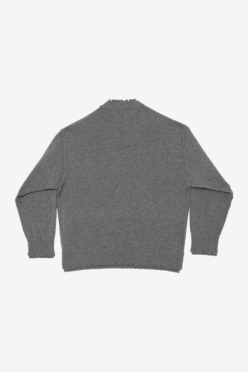 Corset Distressed Sweater-Grey