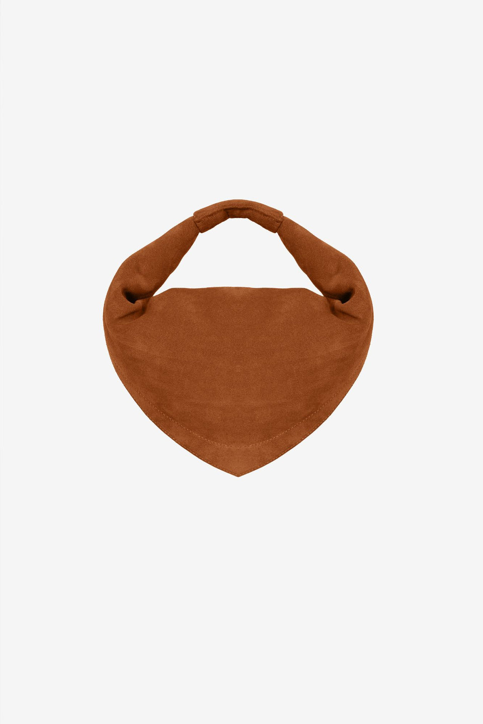 Midi Tortellino Bag-Suede-Cognac