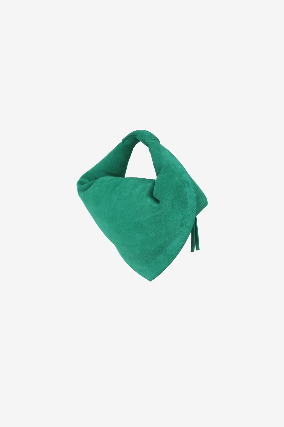 Midi Tortellino Bag-Suede-Green