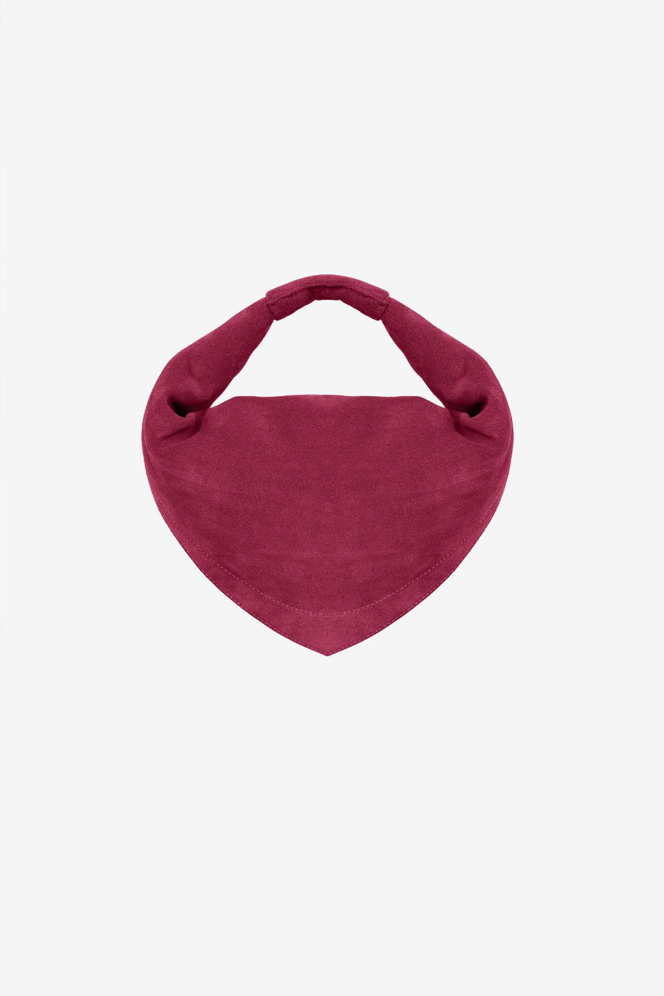 Midi Tortellino Bag-Suede-Burgundy