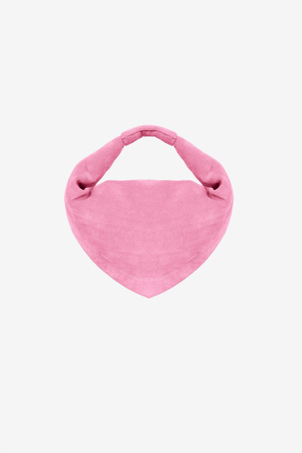 Midi Tortellino Bag-Suede-Baby Pink