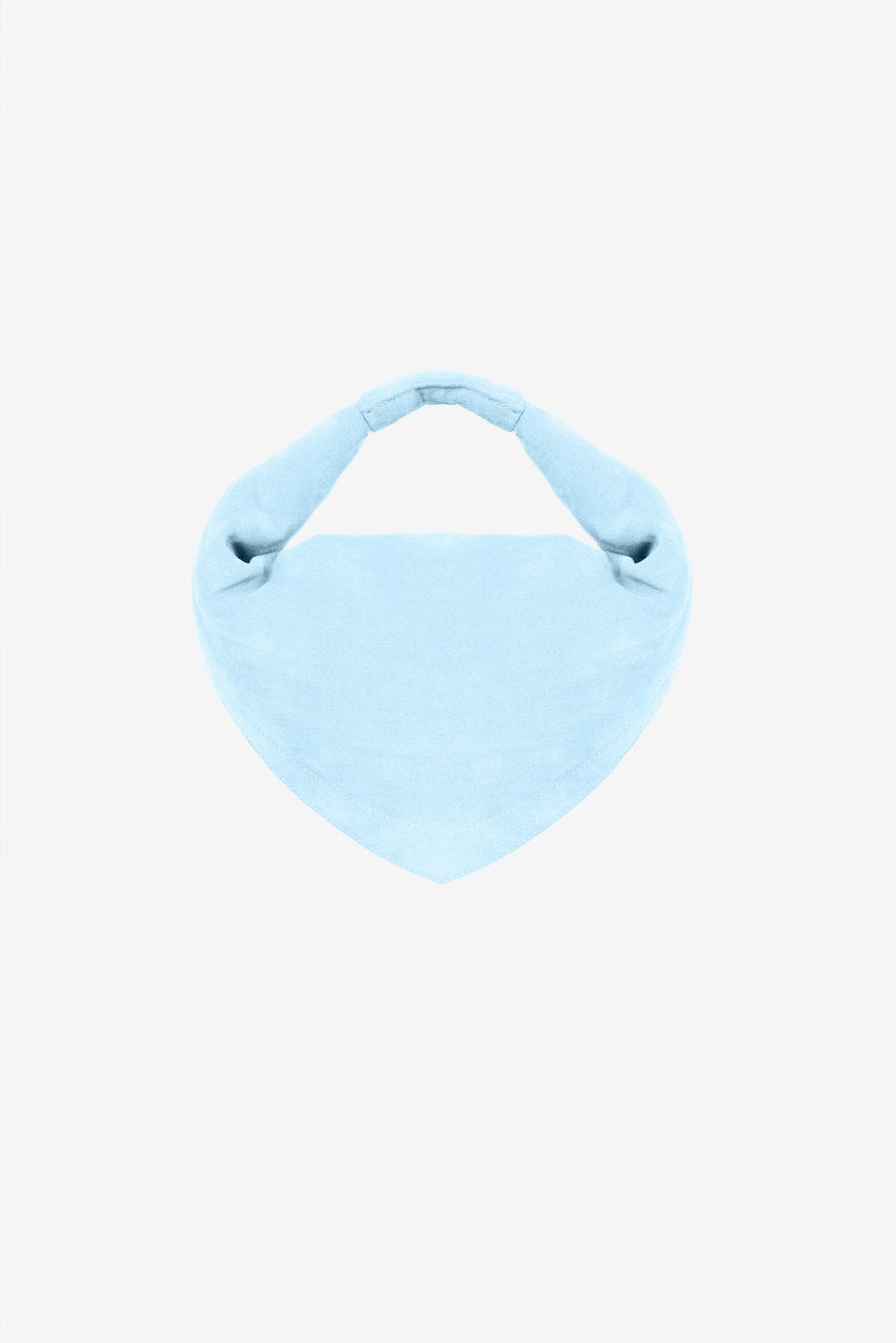 Midi Tortellino Bag-Suede-Light Blue