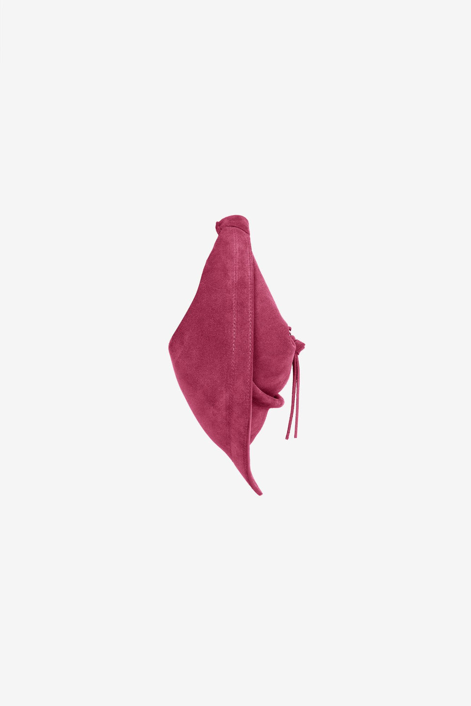 Midi Tortellino Bag-Suede-Burgundy