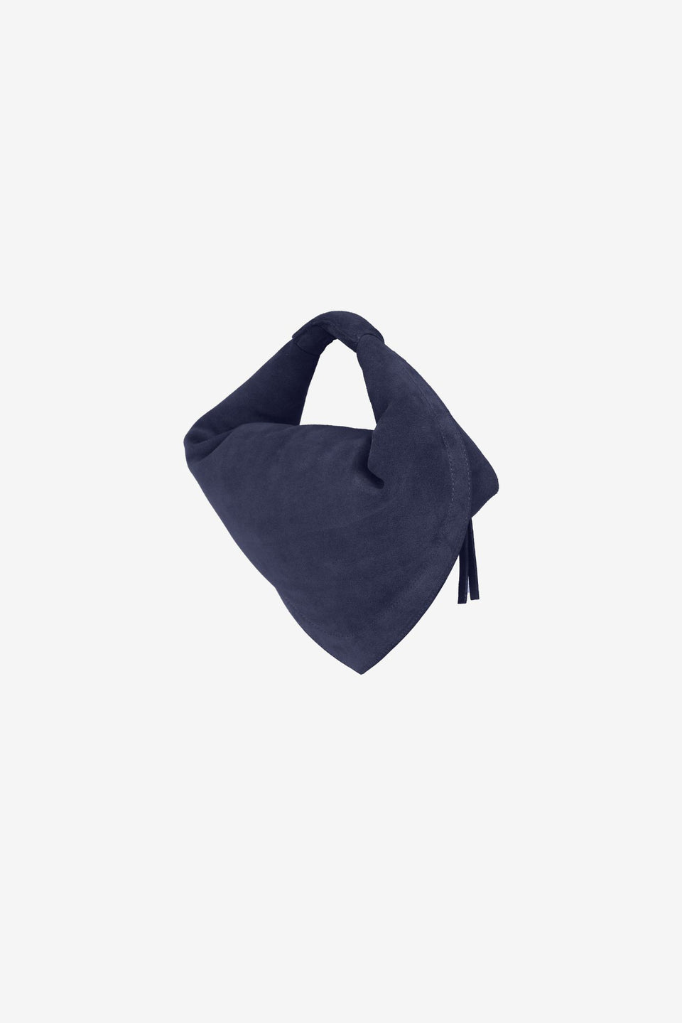 Midi Tortellino Bag-Suede-Blue