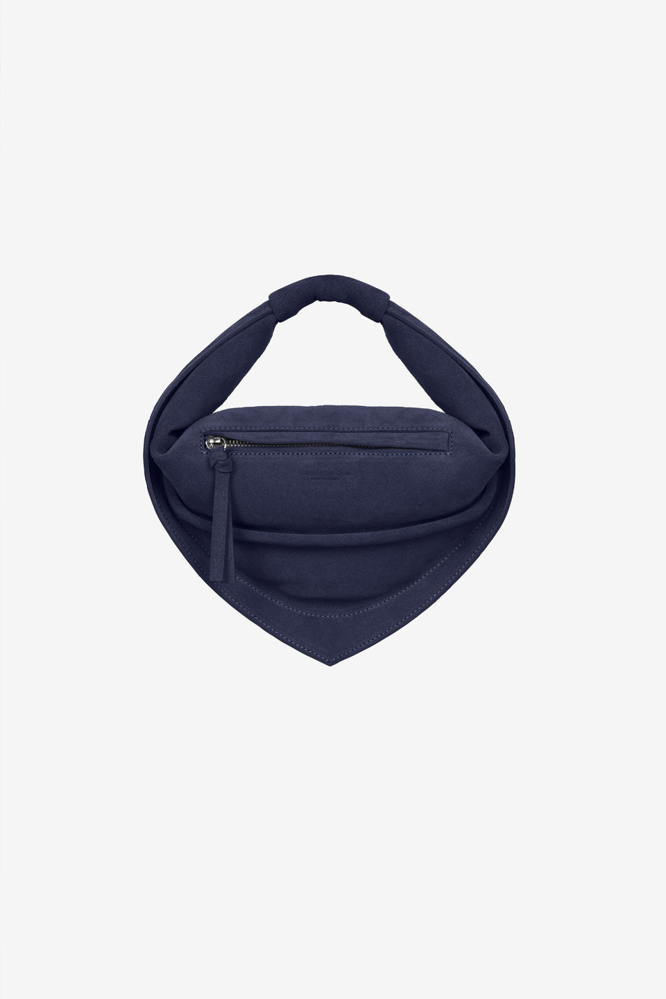 Midi Tortellino Bag-Suede-Blue