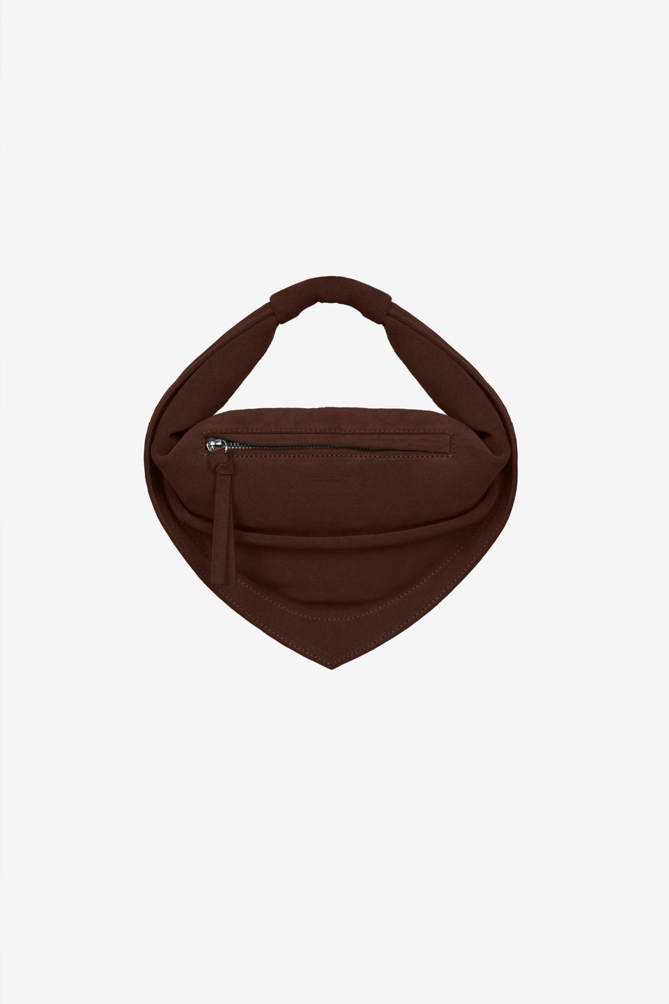 Midi Tortellino Bag-Suede-Brown