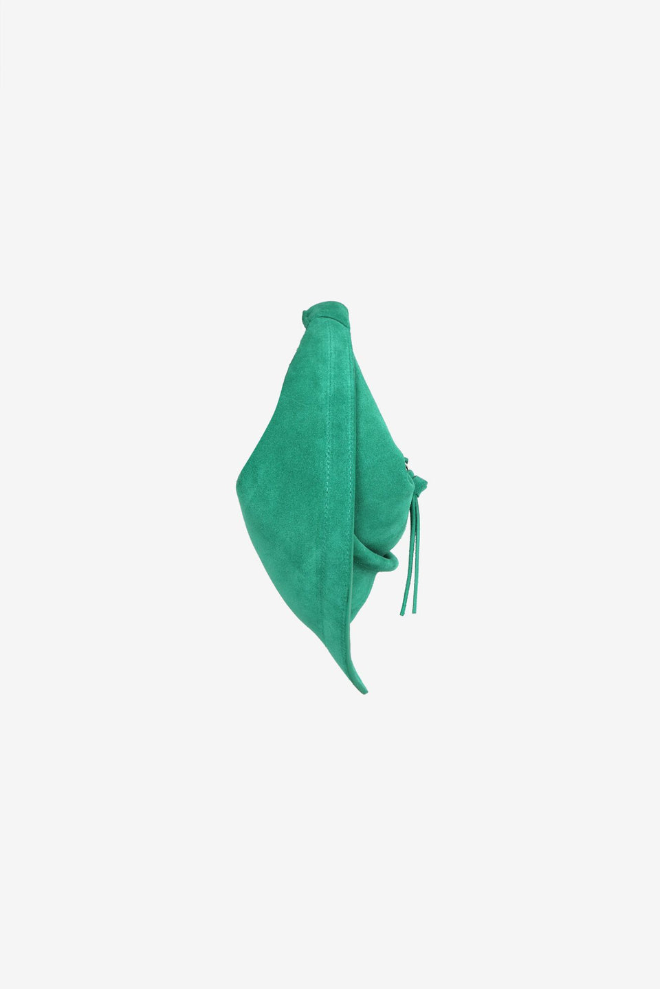 Midi Tortellino Bag-Suede-Green