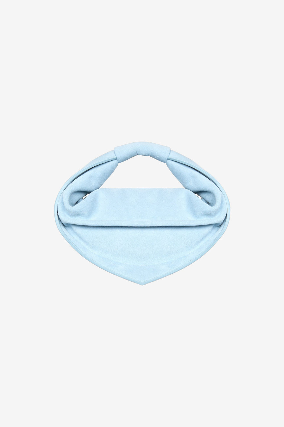 Mini Tortellino Bag-Suede-Light Blue