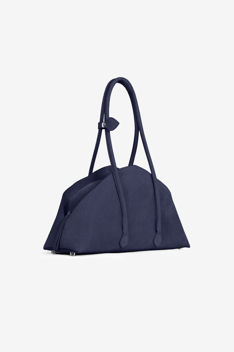 Tortellino Bag_La Bauletto_Suede_Blue