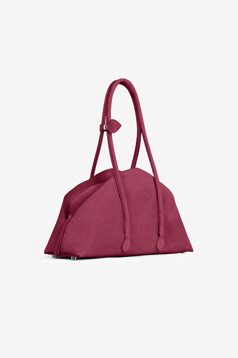 Tortellino Bag_La Bauletto_Suede_Burgundy