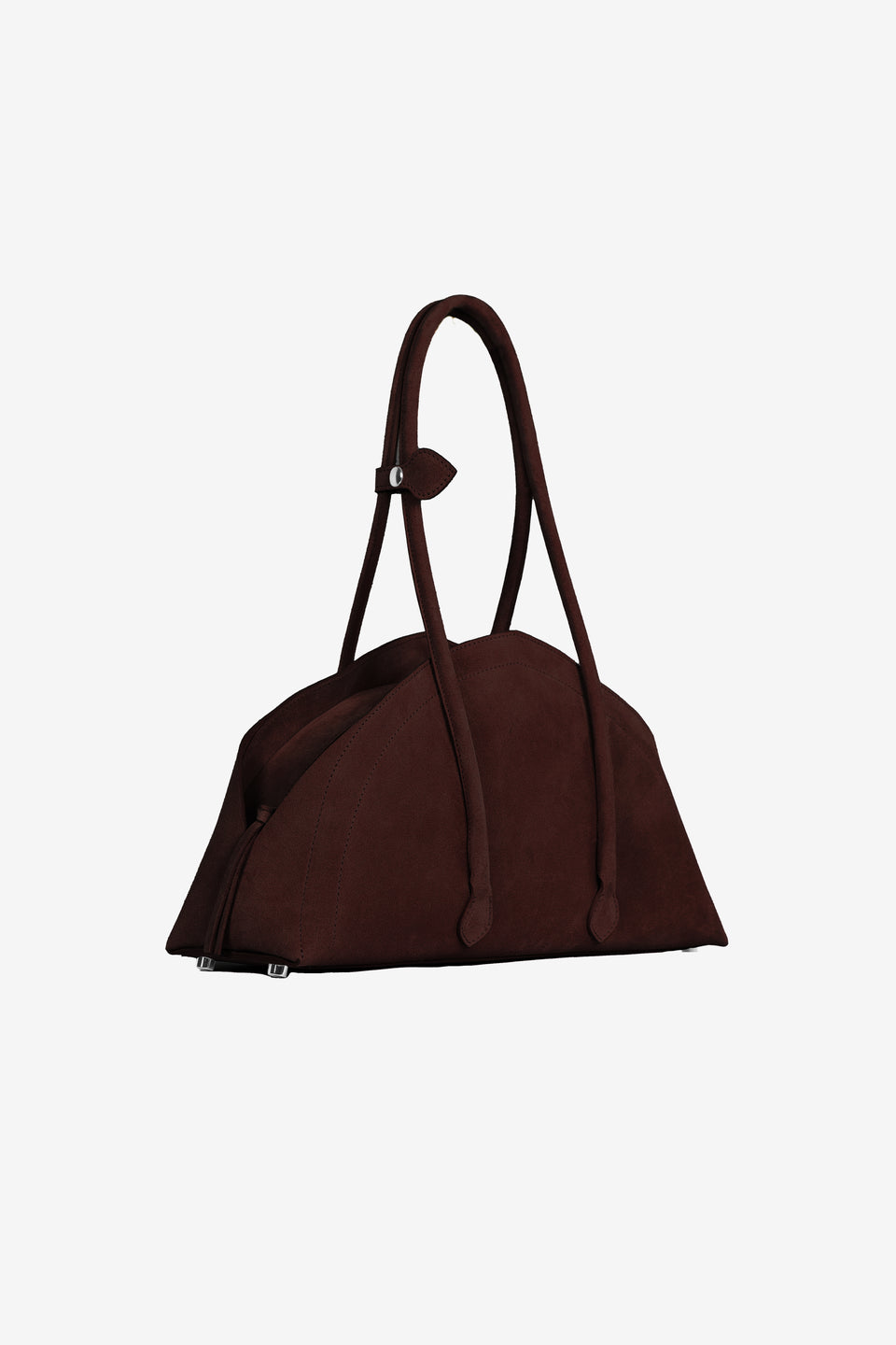 Tortellino Bag_La Bauletto_Suede_Brown