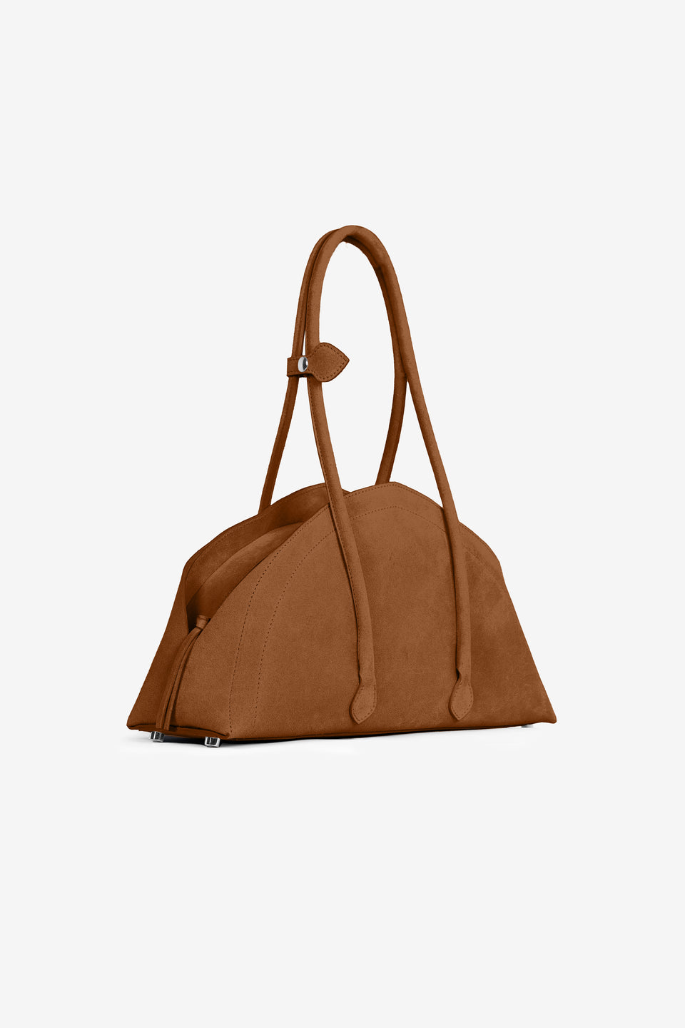 Tortellino Bag_La Bauletto_Suede_Cognac