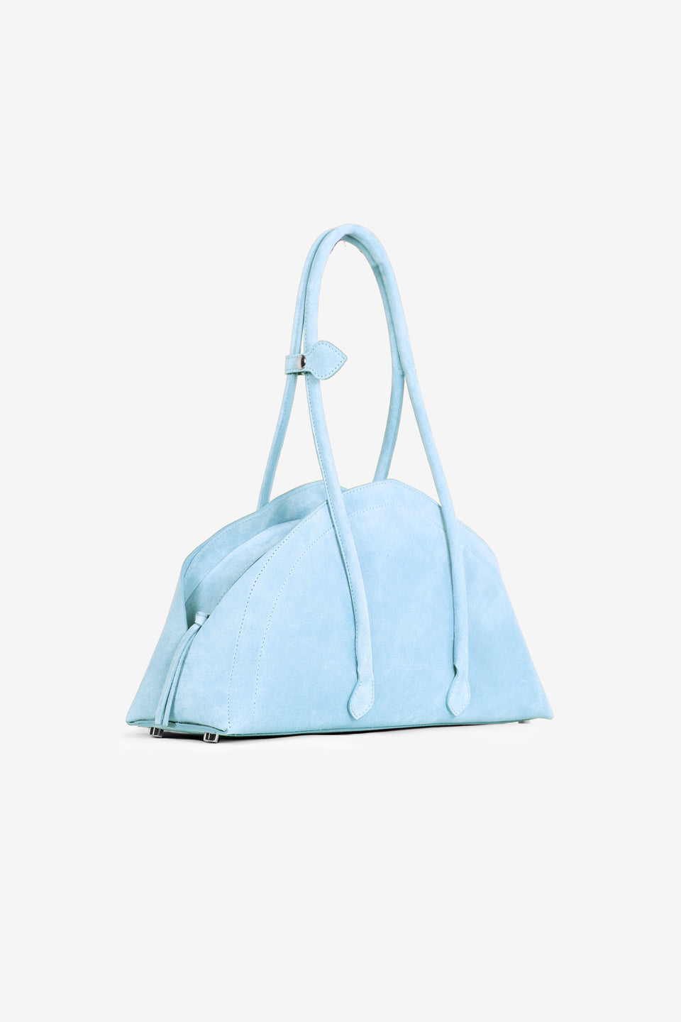 Tortellino Bag_La Bauletto_Suede_Light Blue