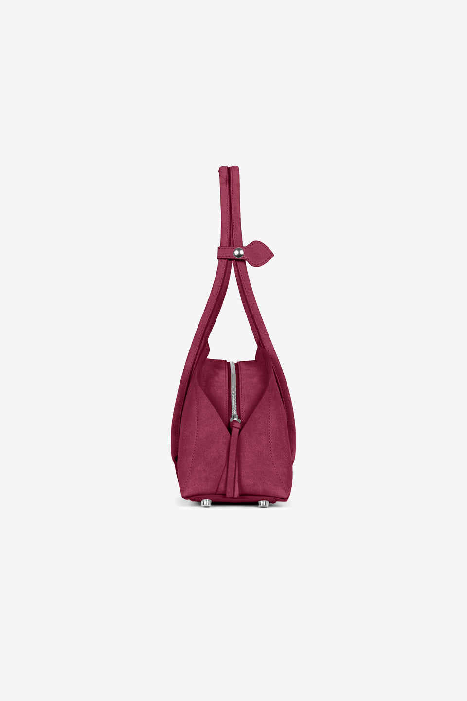 Tortellino Bag_La Bauletto_Suede_Burgundy