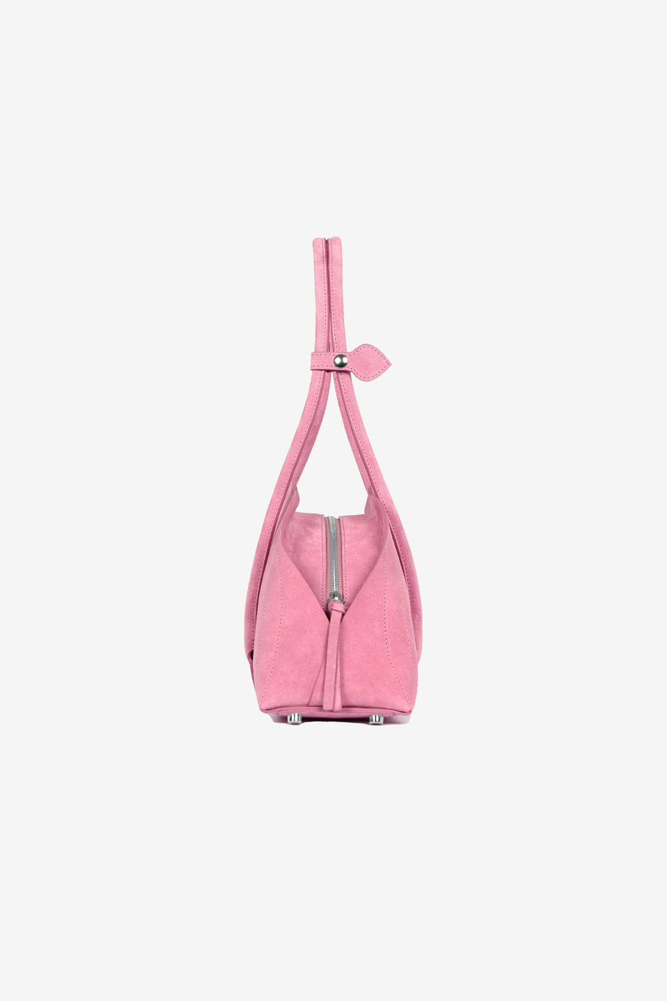 Tortellino Bag_La Bauletto_Suede_Baby Pink