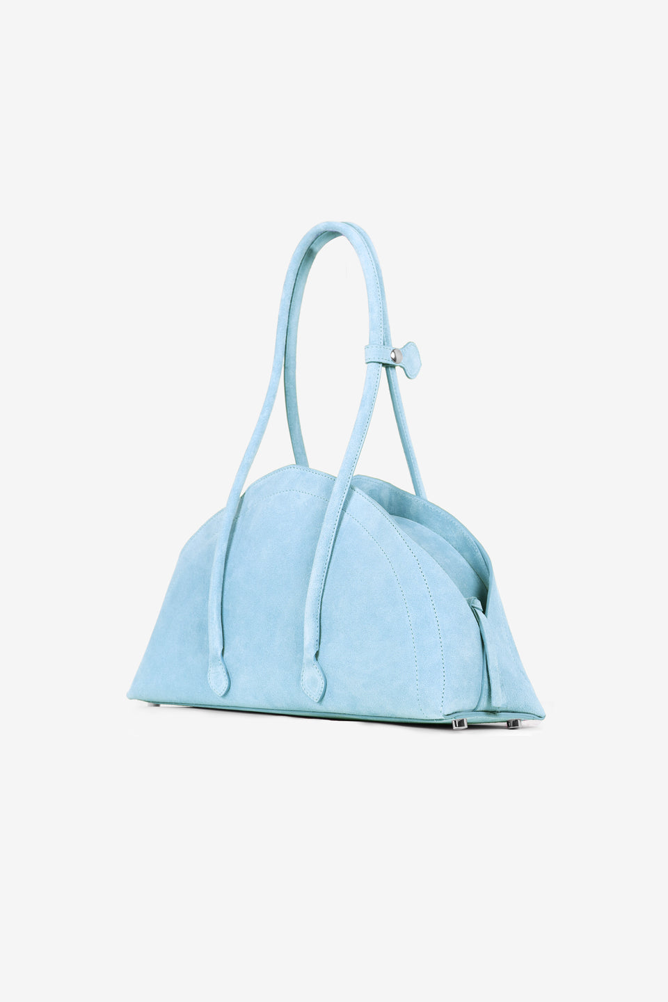 Tortellino Bag_La Bauletto_Suede_Light Blue