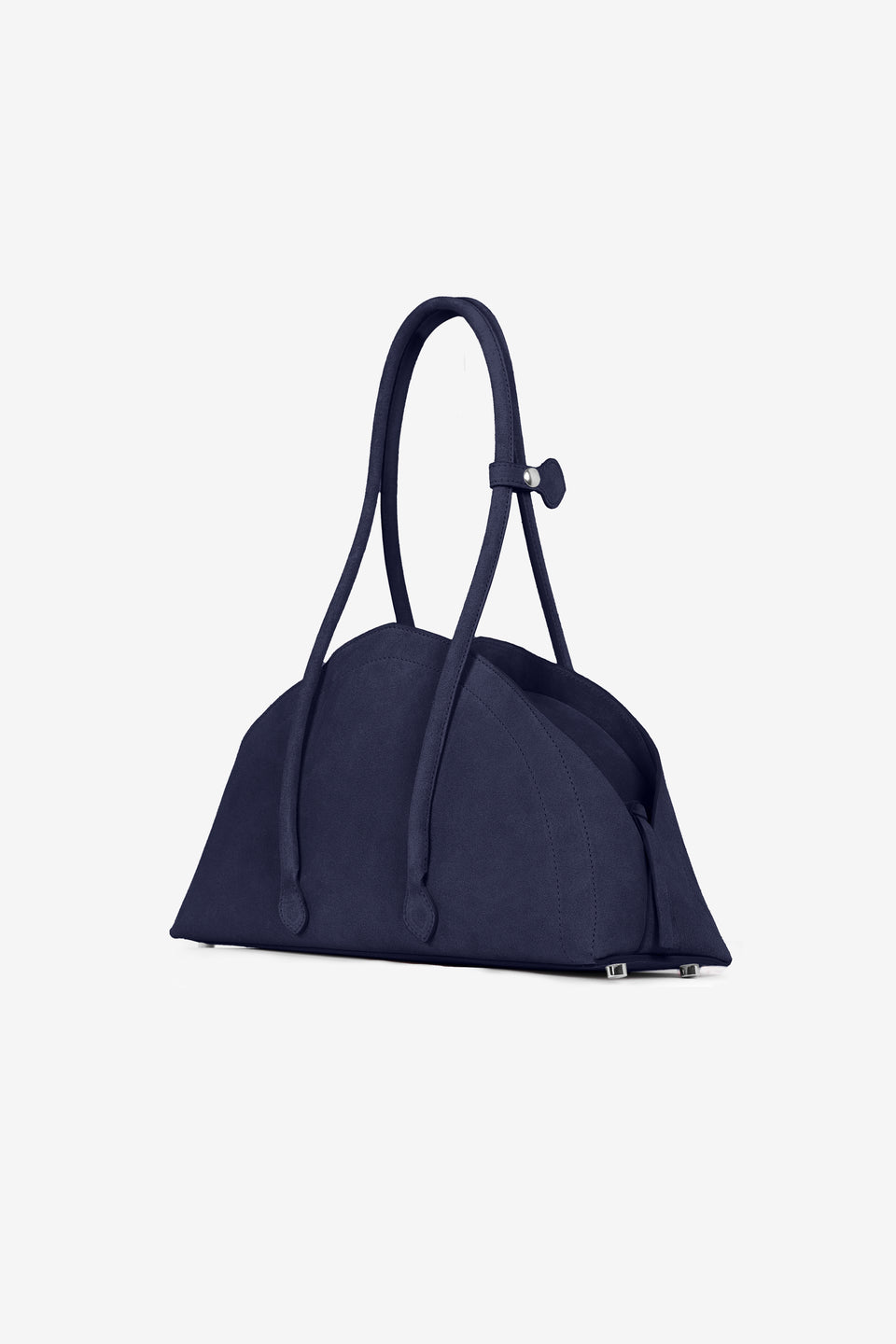 Tortellino Bag_La Bauletto_Suede_Blue