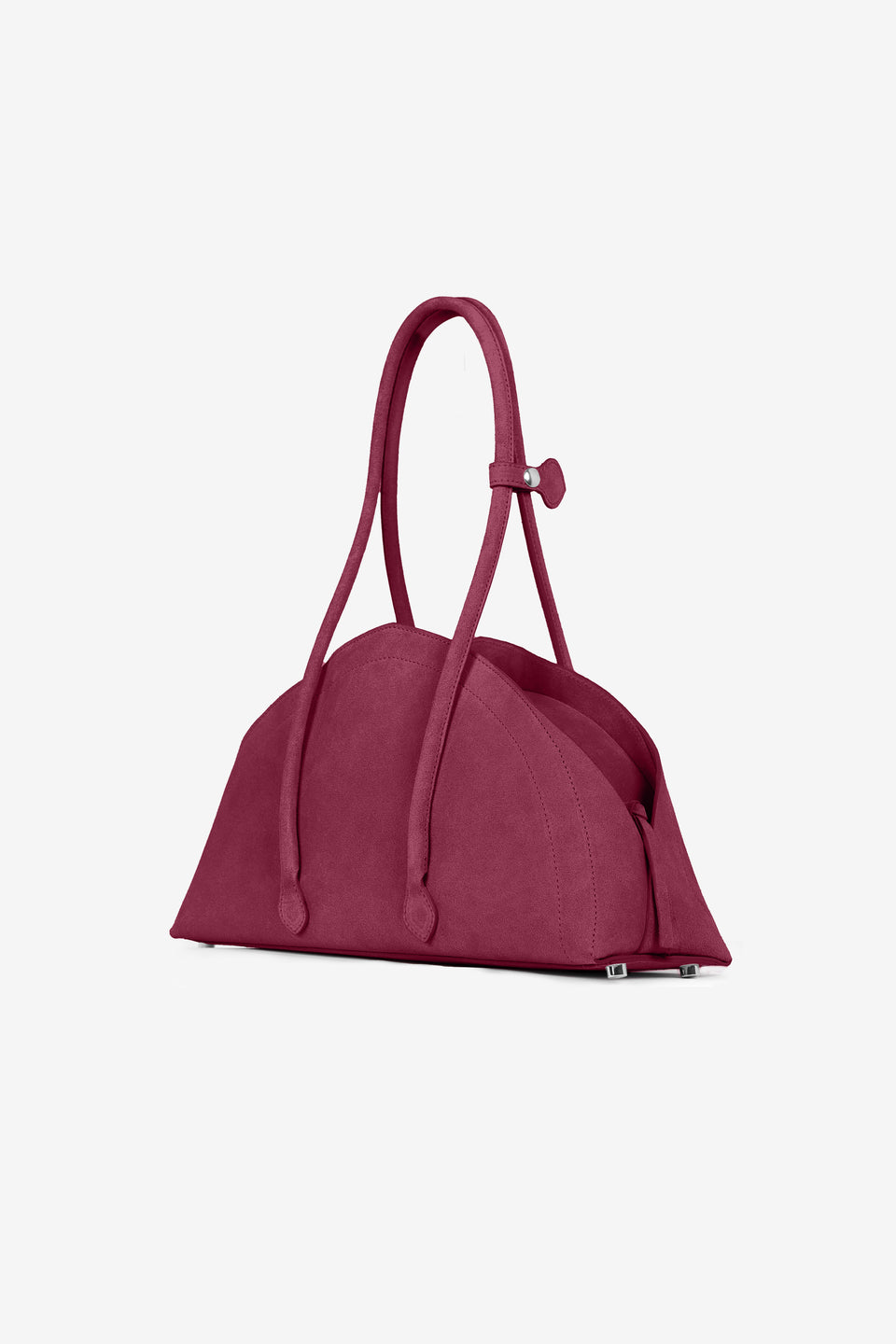 Tortellino Bag_La Bauletto_Suede_Burgundy