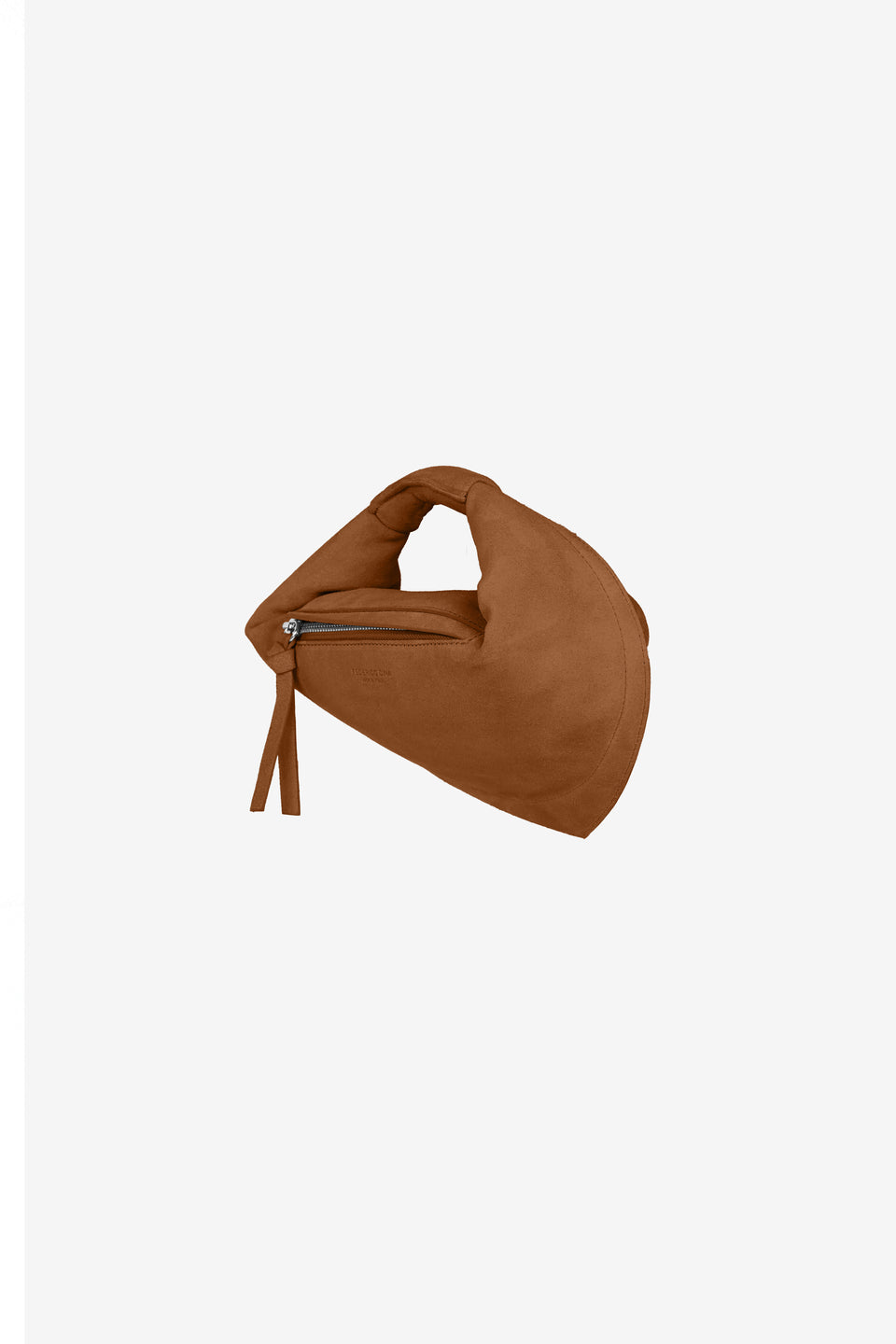 Mini Tortellino Bag-Suede-Cognac