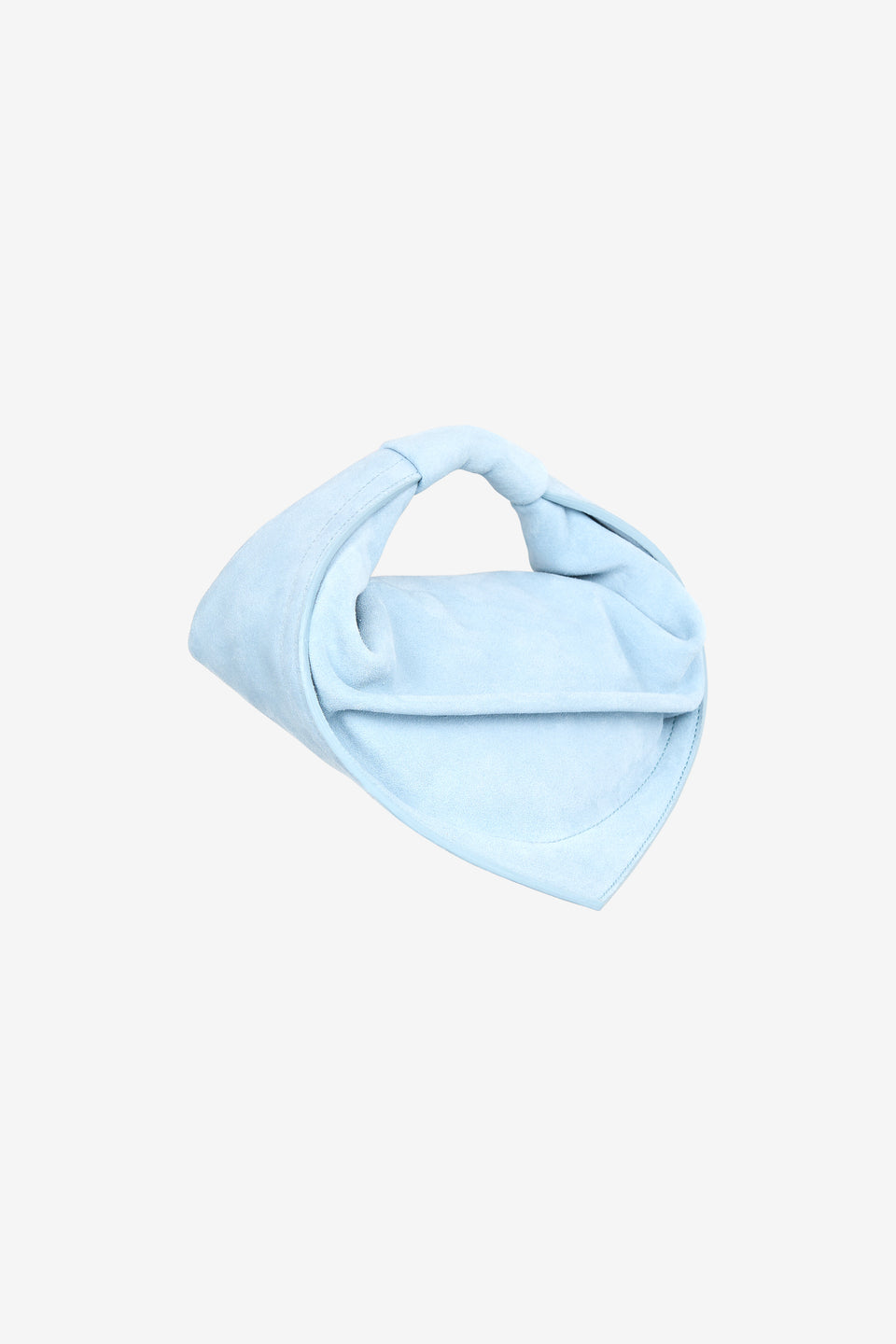 Mini Tortellino Bag-Suede-Light Blue