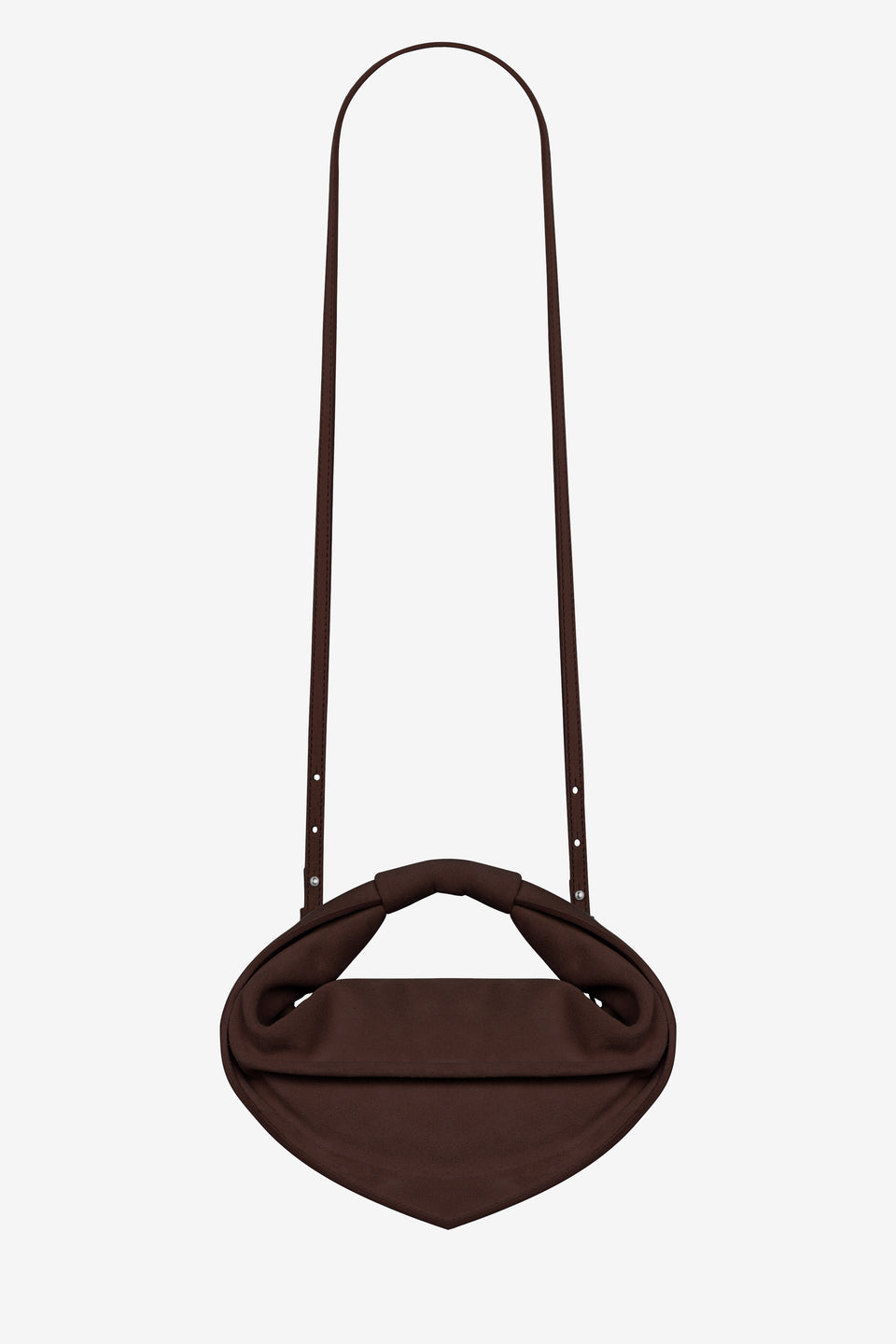 Mini Tortellino Bag-Suede-Brown