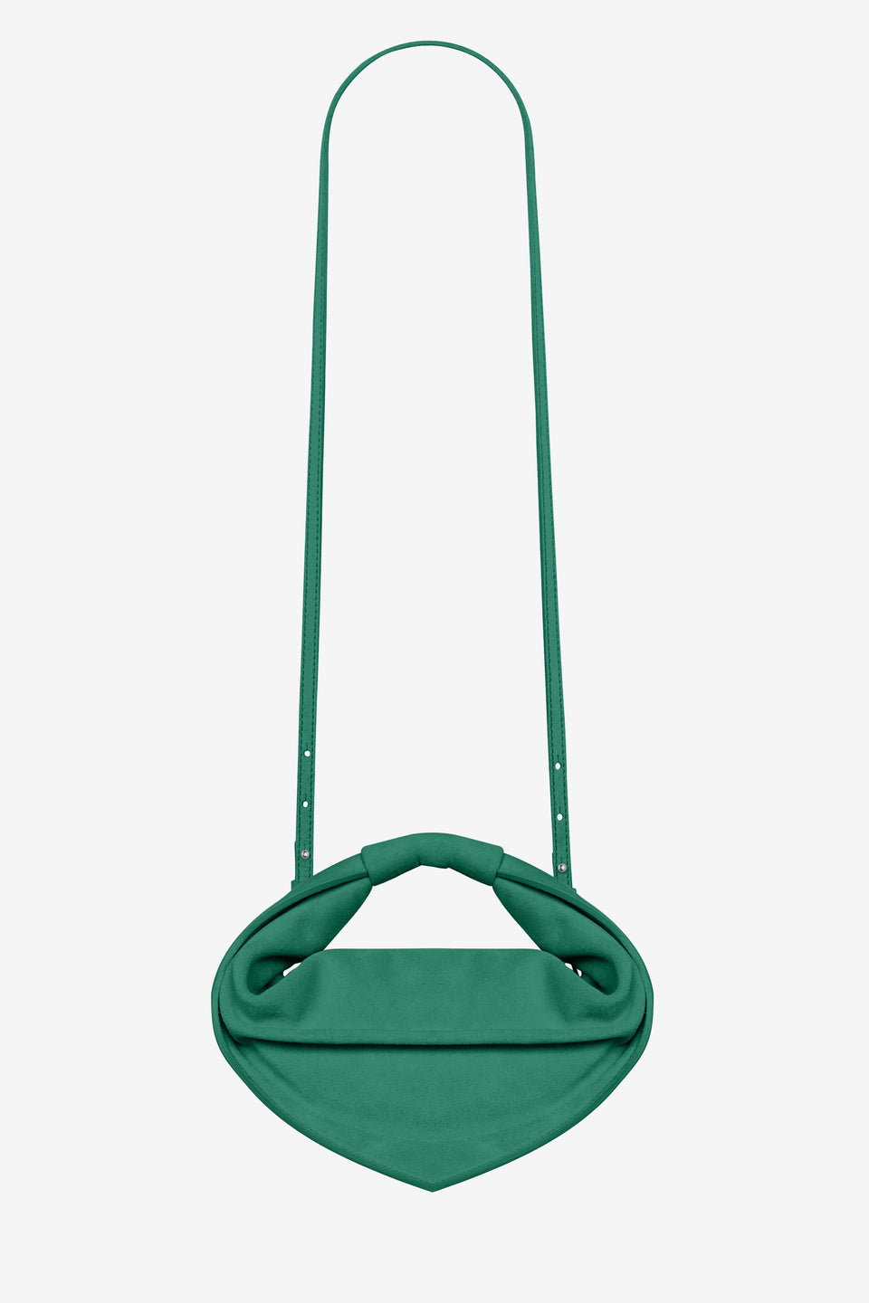 Mini Tortellino Bag-Suede-Green