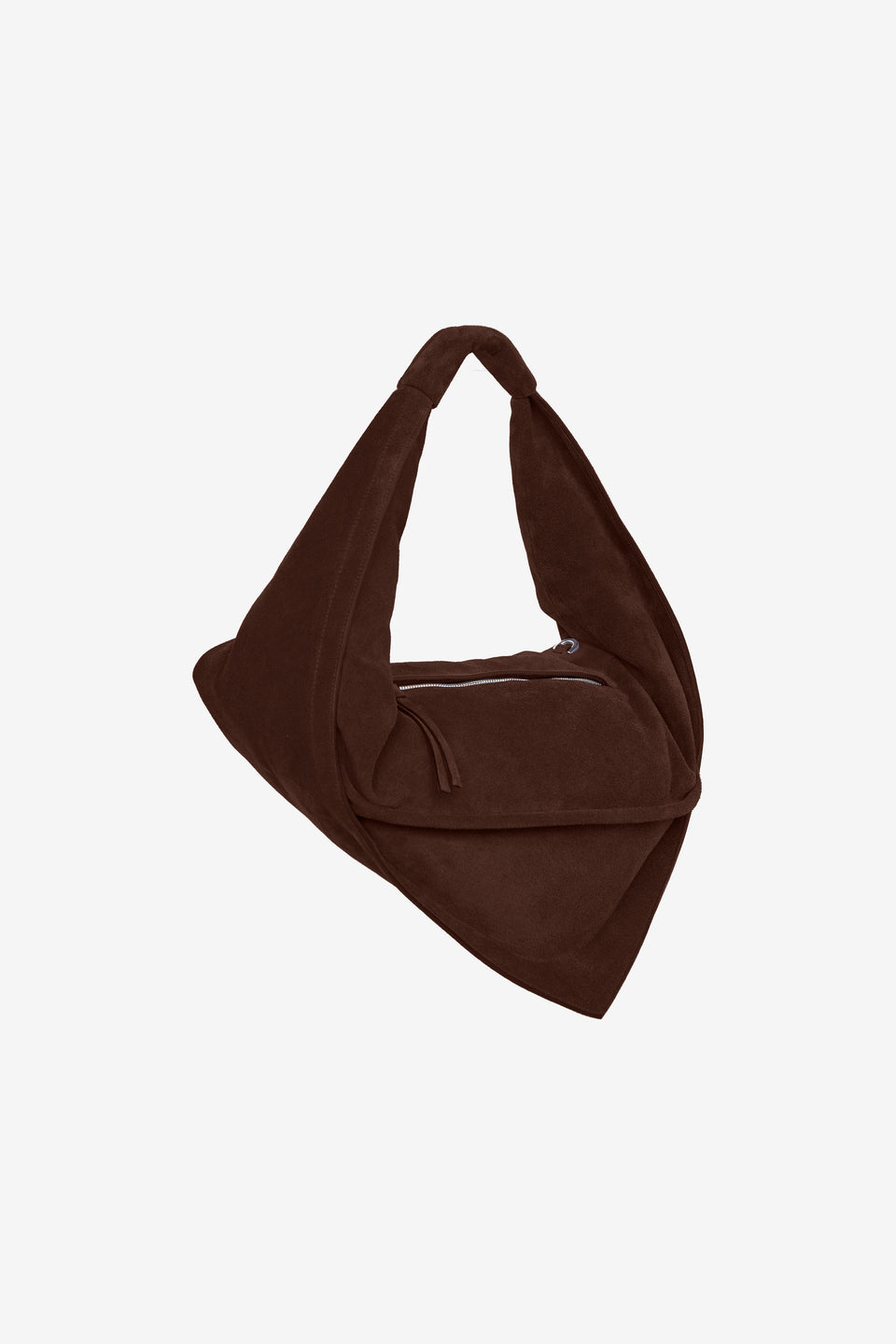 Tortellino Bag-Suede-Brown