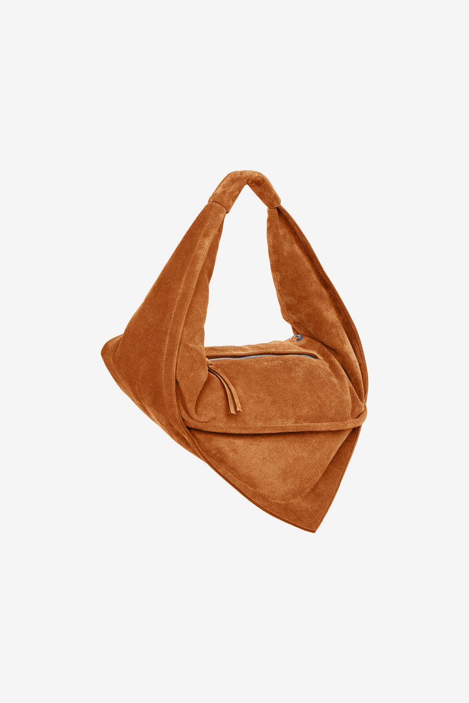 Tortellino Bag-Suede-Cognac