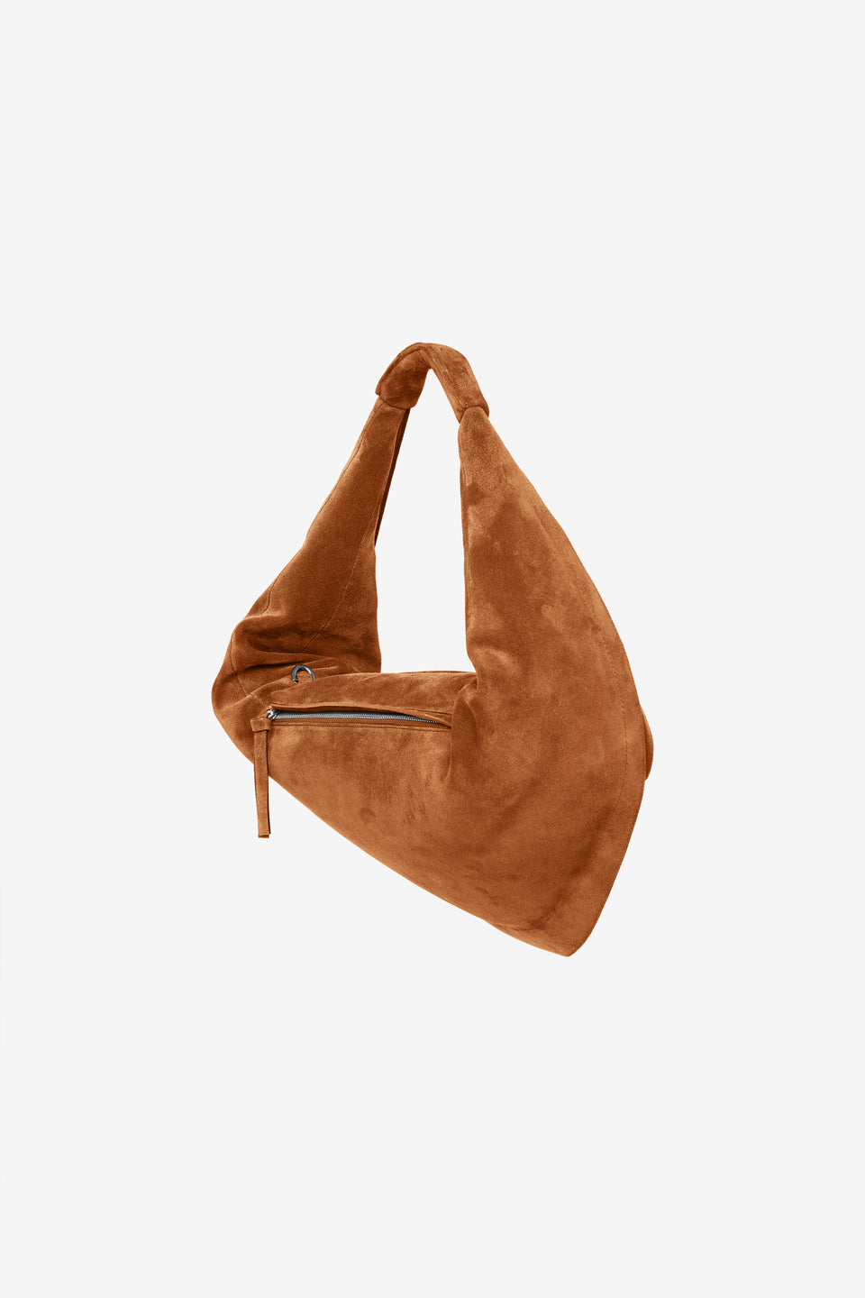 Tortellino Bag-Suede-Cognac