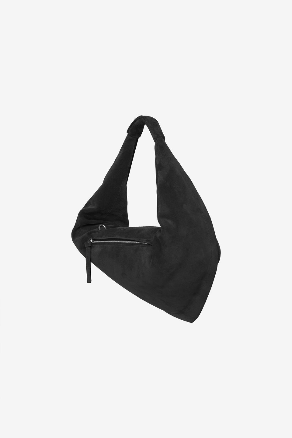 Tortellino Bag-Suede-Black