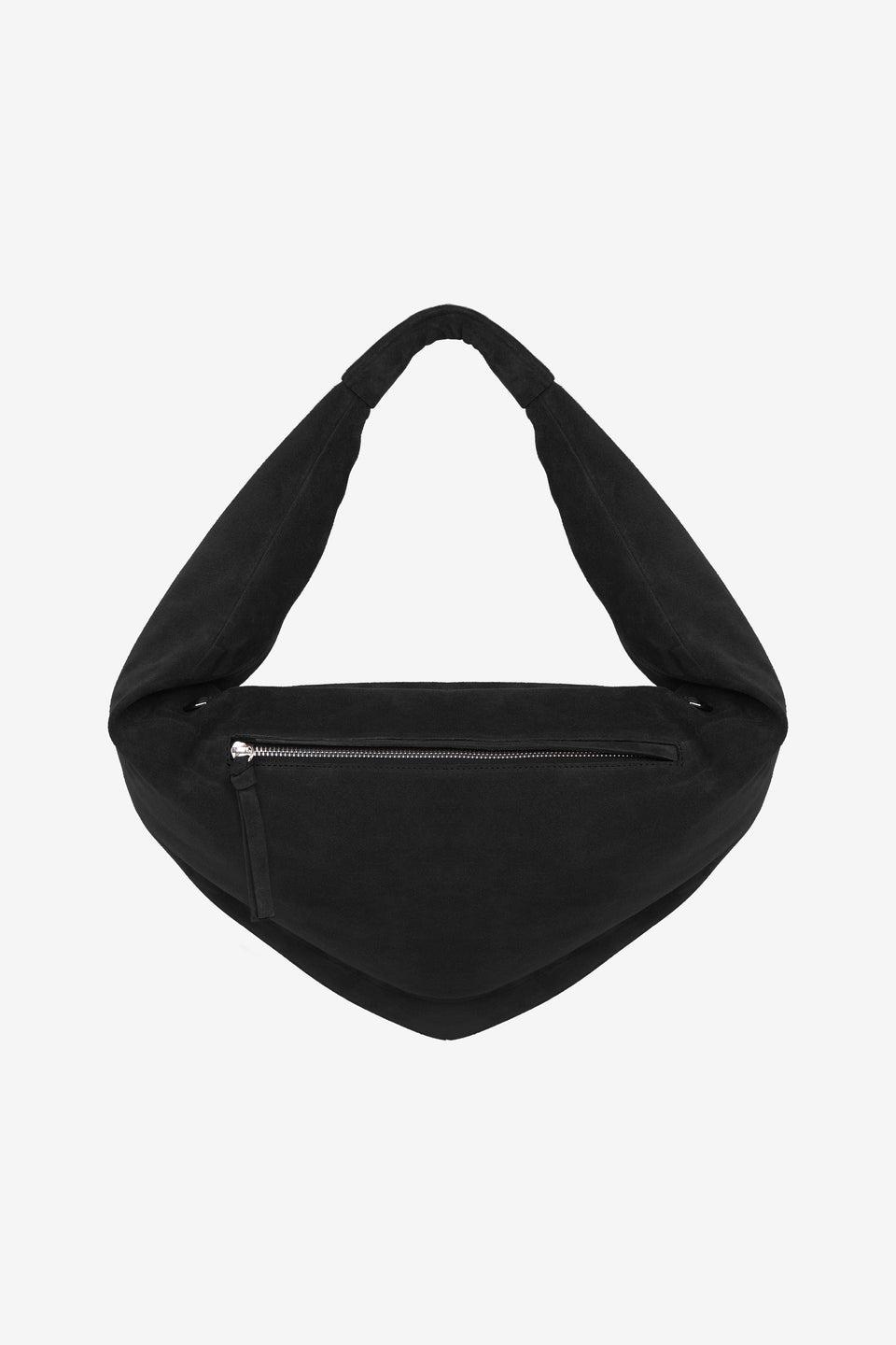 Tortellino Bag-Suede-Black