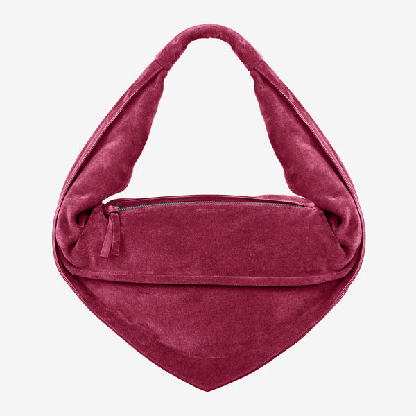 Tortellino Bag-Suede-Burgundy – Federico Cina