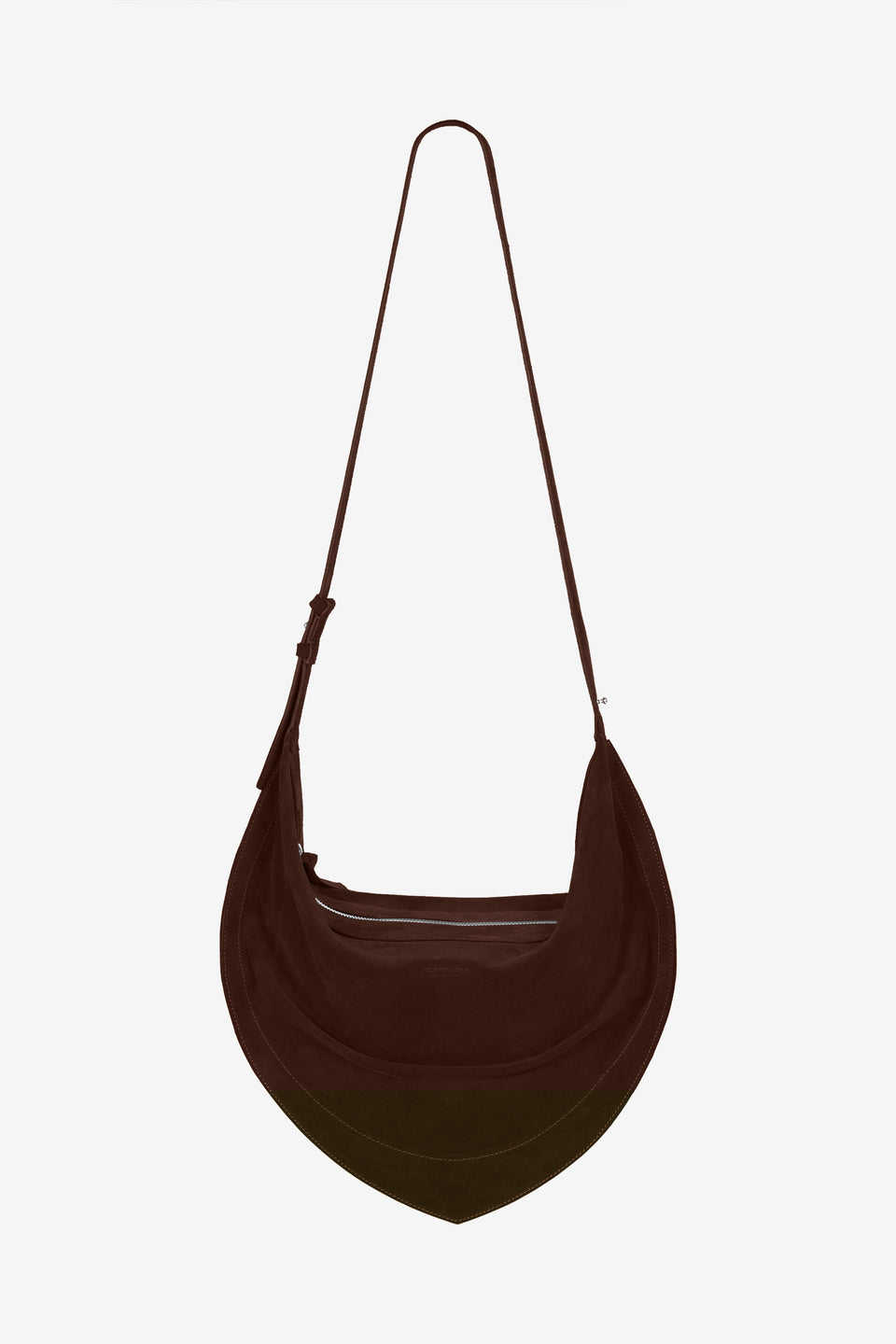 Tortellino Hobo Bag_Suede_Brown