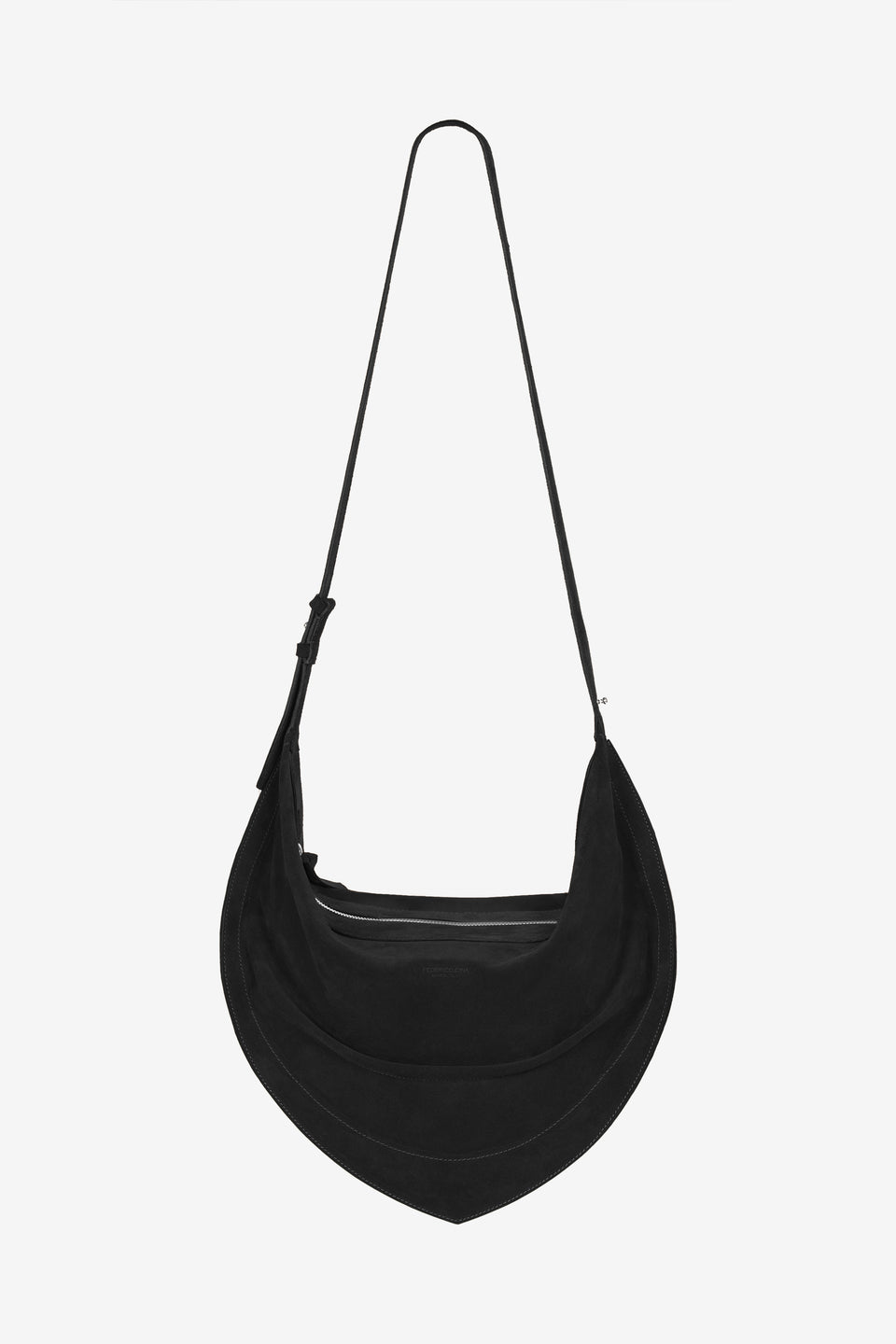 Tortellino Hobo Bag_Suede_Black