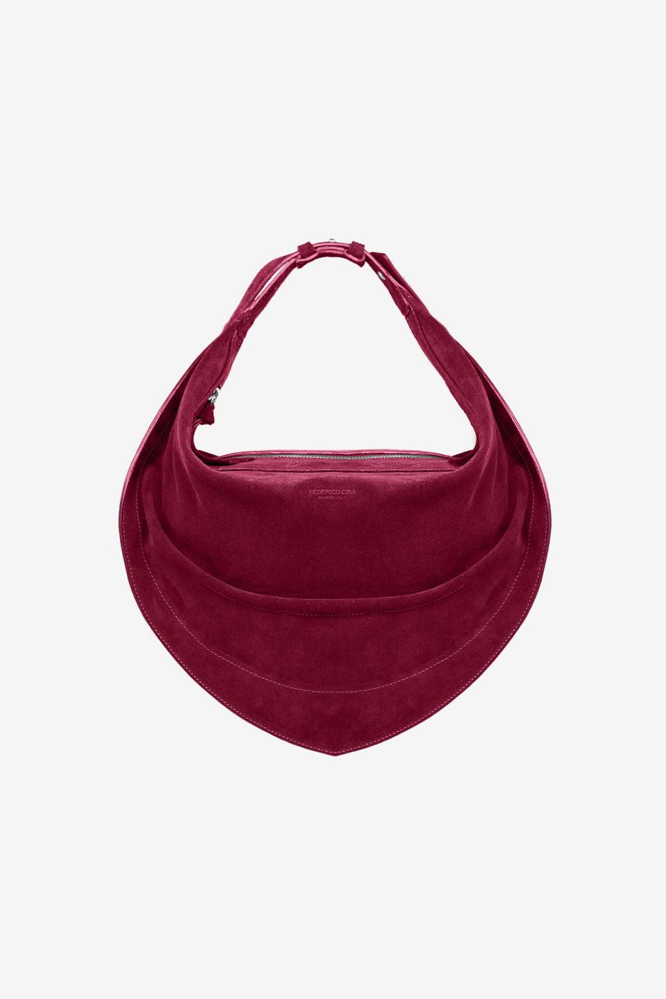 Tortellino Hobo Bag_Suede_Burgundy