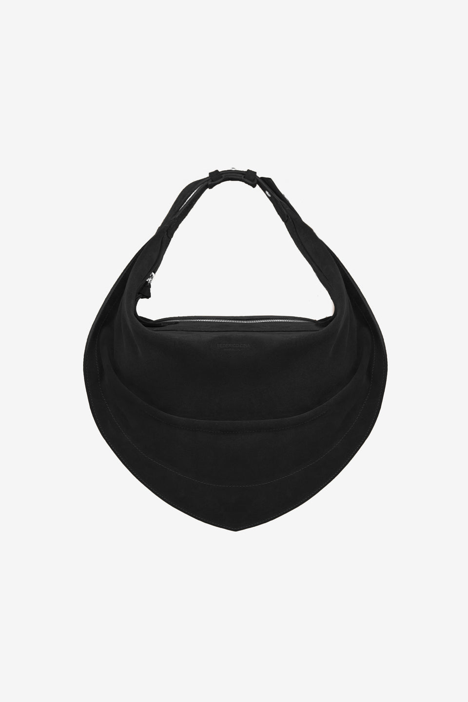 Tortellino Hobo Bag_Suede_Black