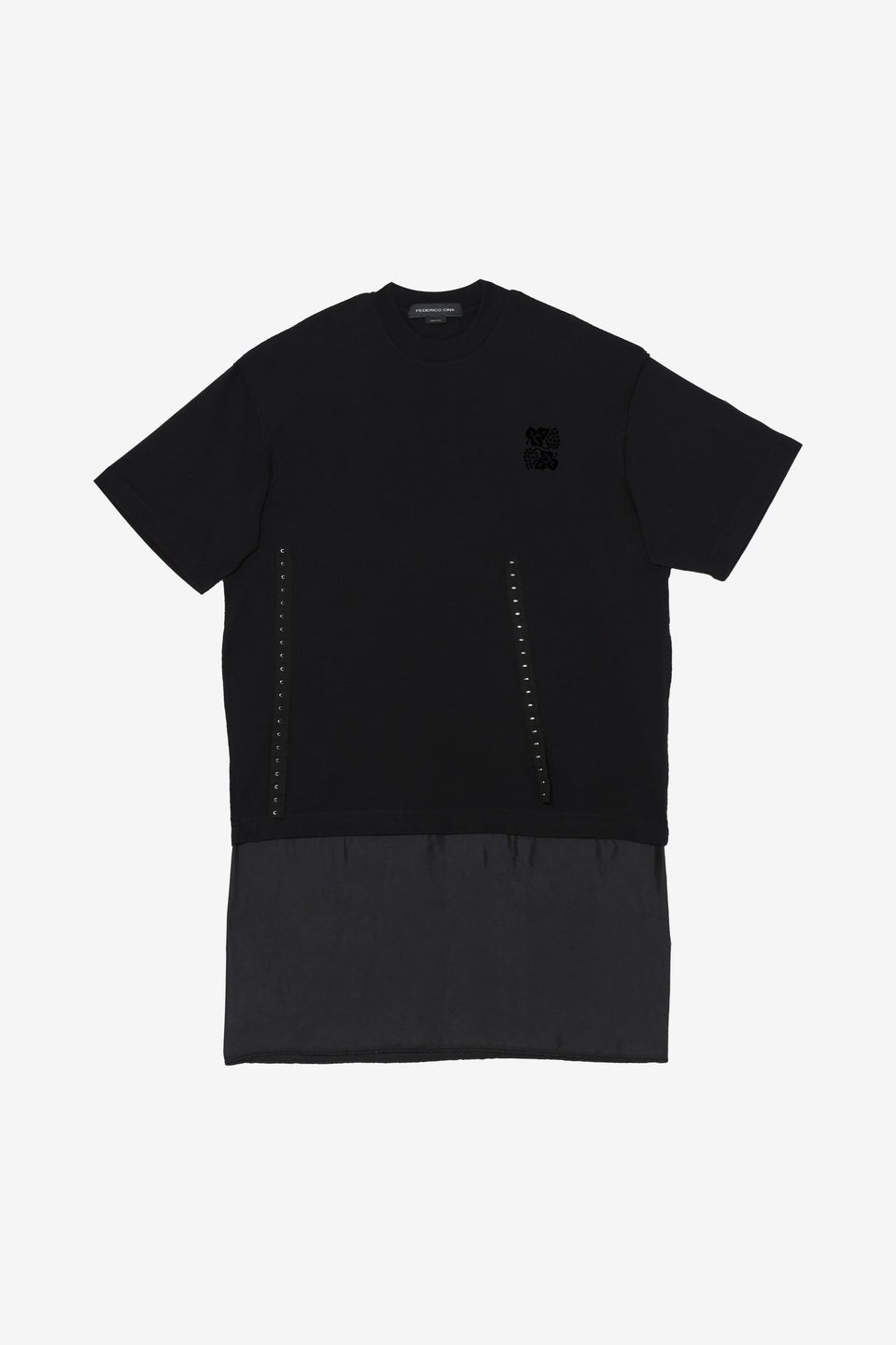 Corset T-shirt Dress-Black
