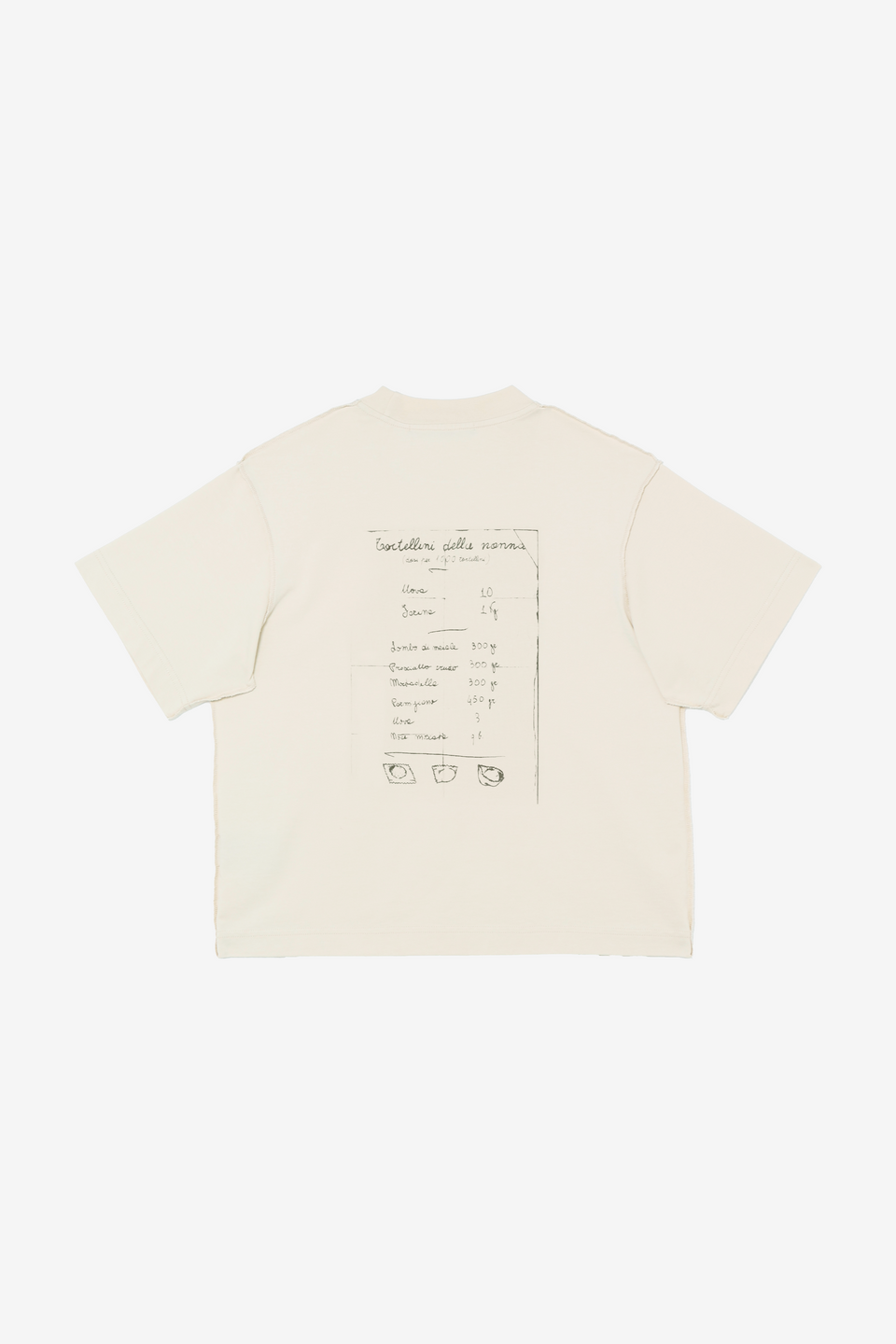 Tortellino Recipe Tortellino T-shirt-Ecru