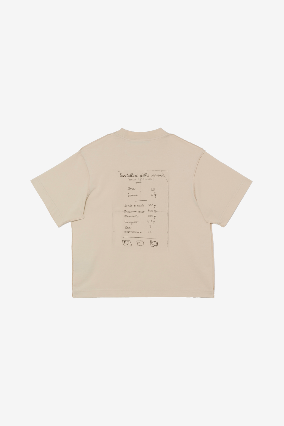 Tortellino Recipe Tortellino T-shirt-Ecru