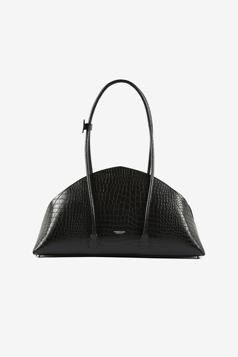 Tortellino Bag_La Bauletto_Croco_Black