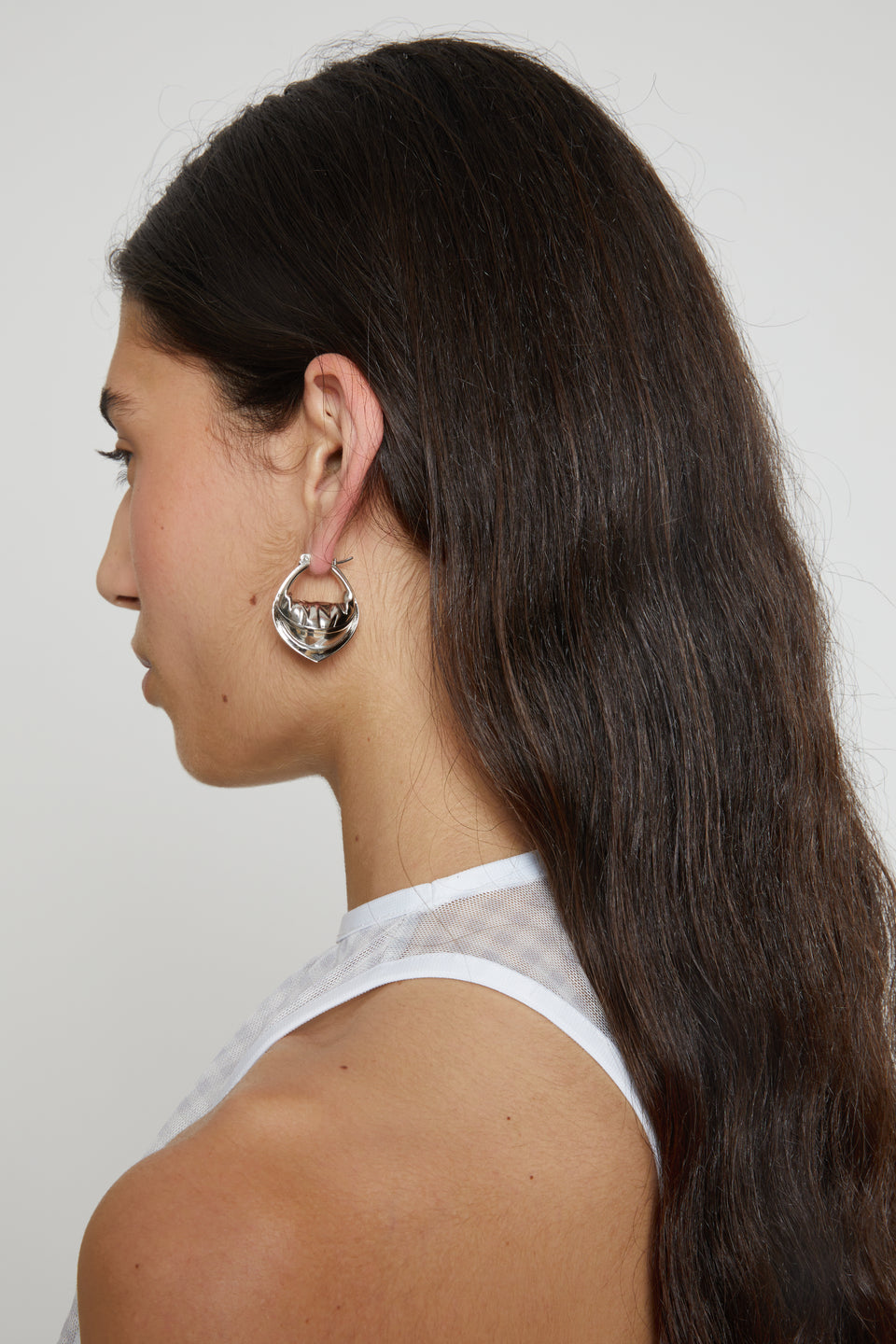 Tortellino Earring-Silver