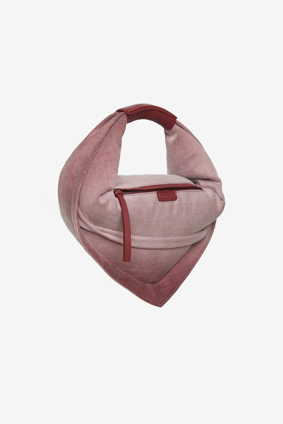 Midi Tortellino Bag-Burgundy Denim