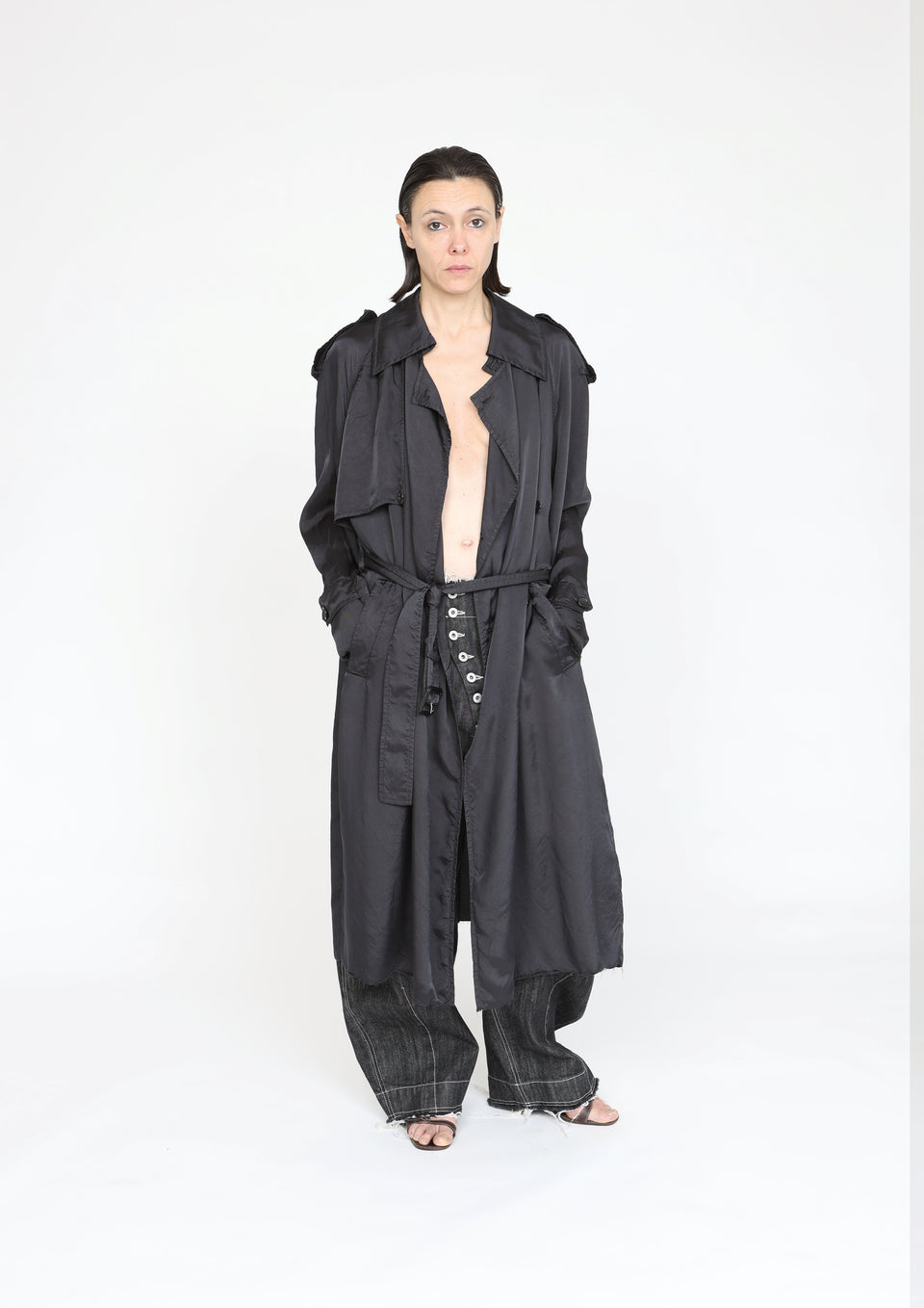 Distressed Oversize trench