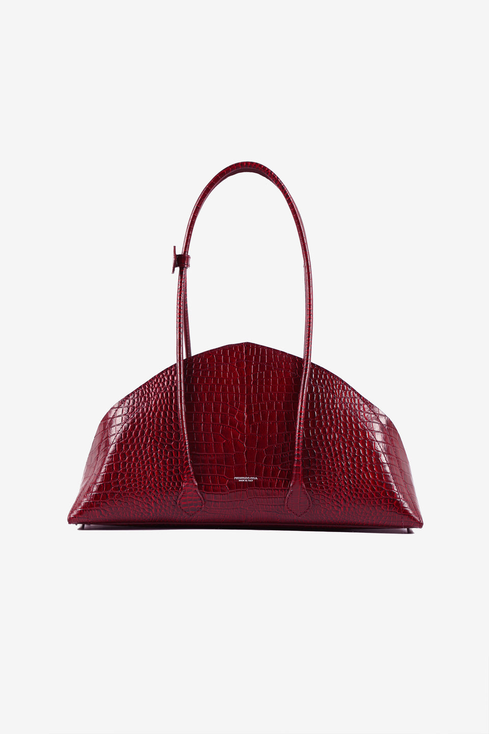 Tortellino Bag_La Bauletto_Croco_Burgundy