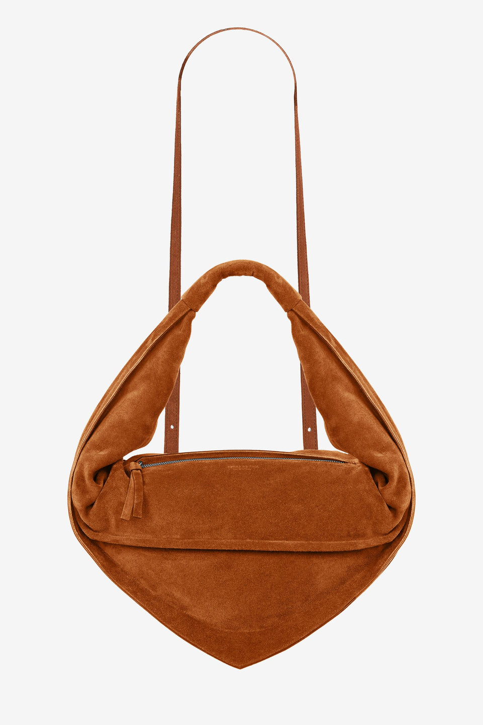 Tortellino Bag-Suede-Cognac