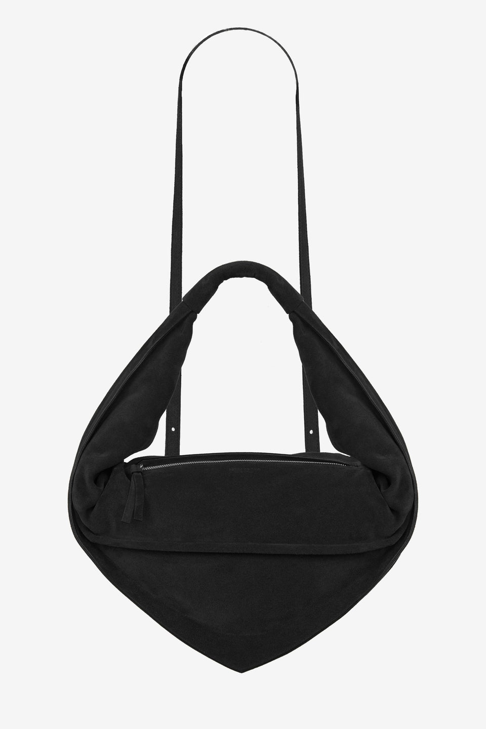 Tortellino Bag-Suede-Black