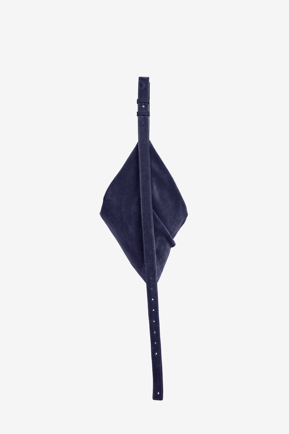 Tortellino Hobo Bag_Suede_Blue