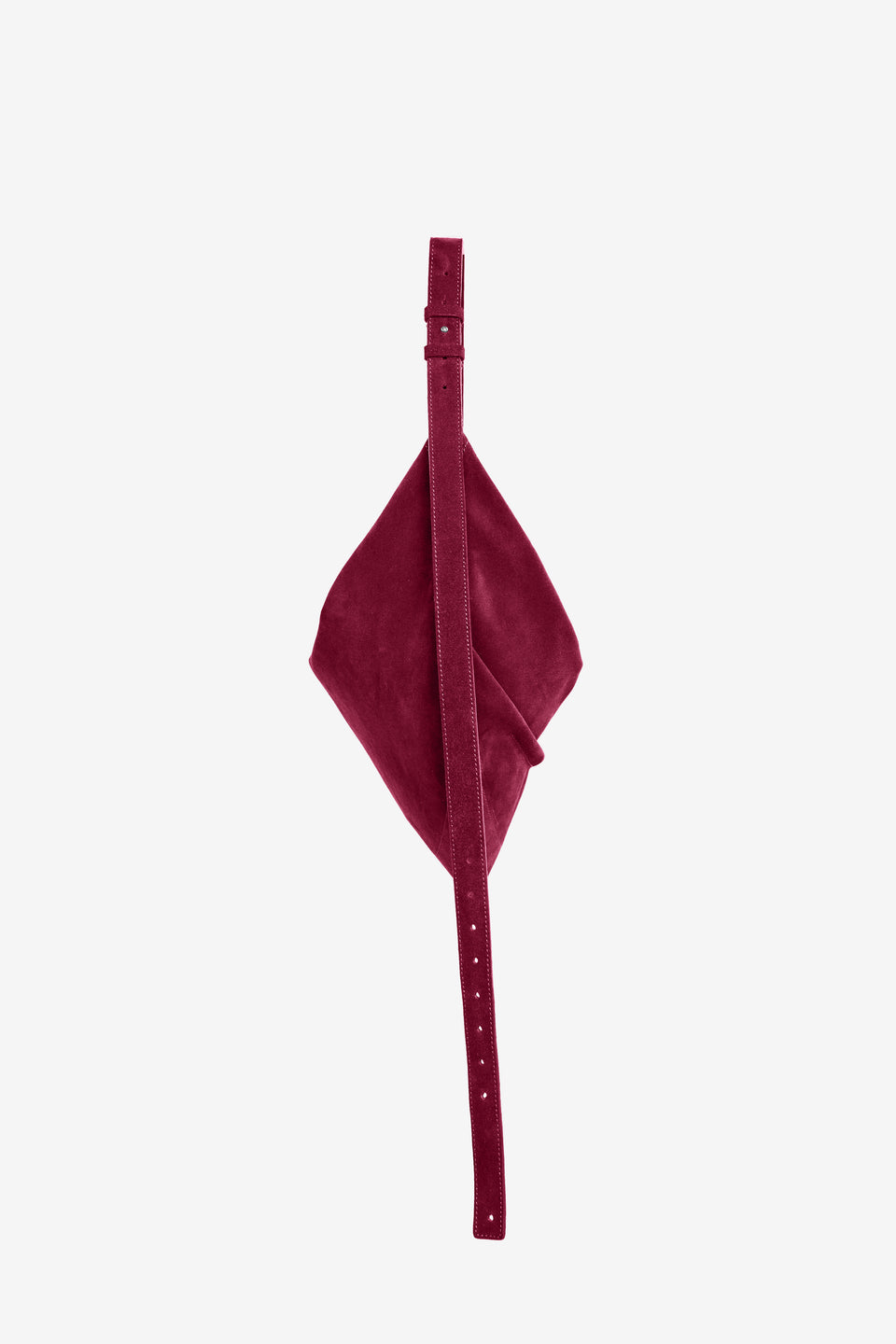 Tortellino Hobo Bag_Suede_Burgundy