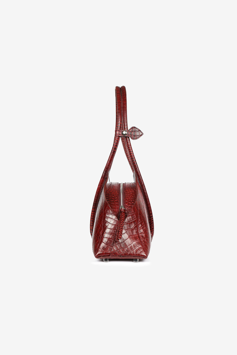 Tortellino Bag_La Bauletto_Croco_Burgundy